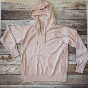 Athleta Light Pink Ribbed Knit Top